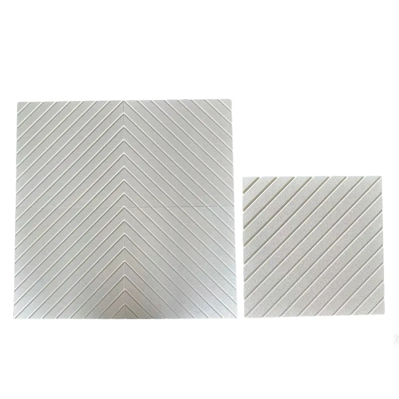 Beige V-kanaal PET-vilt akoestisch paneel